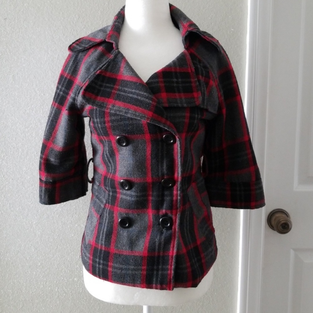 Forever 21 Crop Flannel Jacket